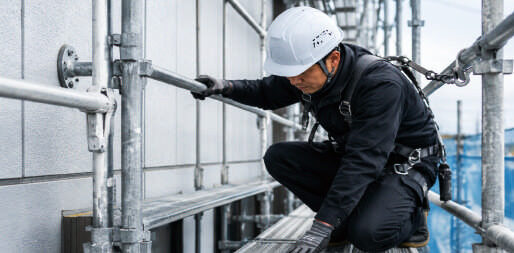 高所作業時の確認の取り組み